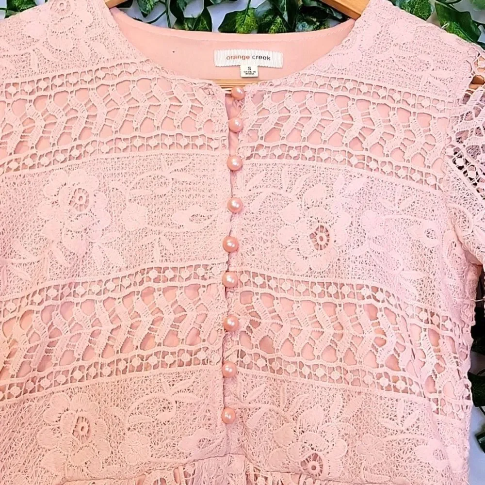 Orange Creek. Boho Lace Dress. Size Small. EUC - Picture 2 of 7